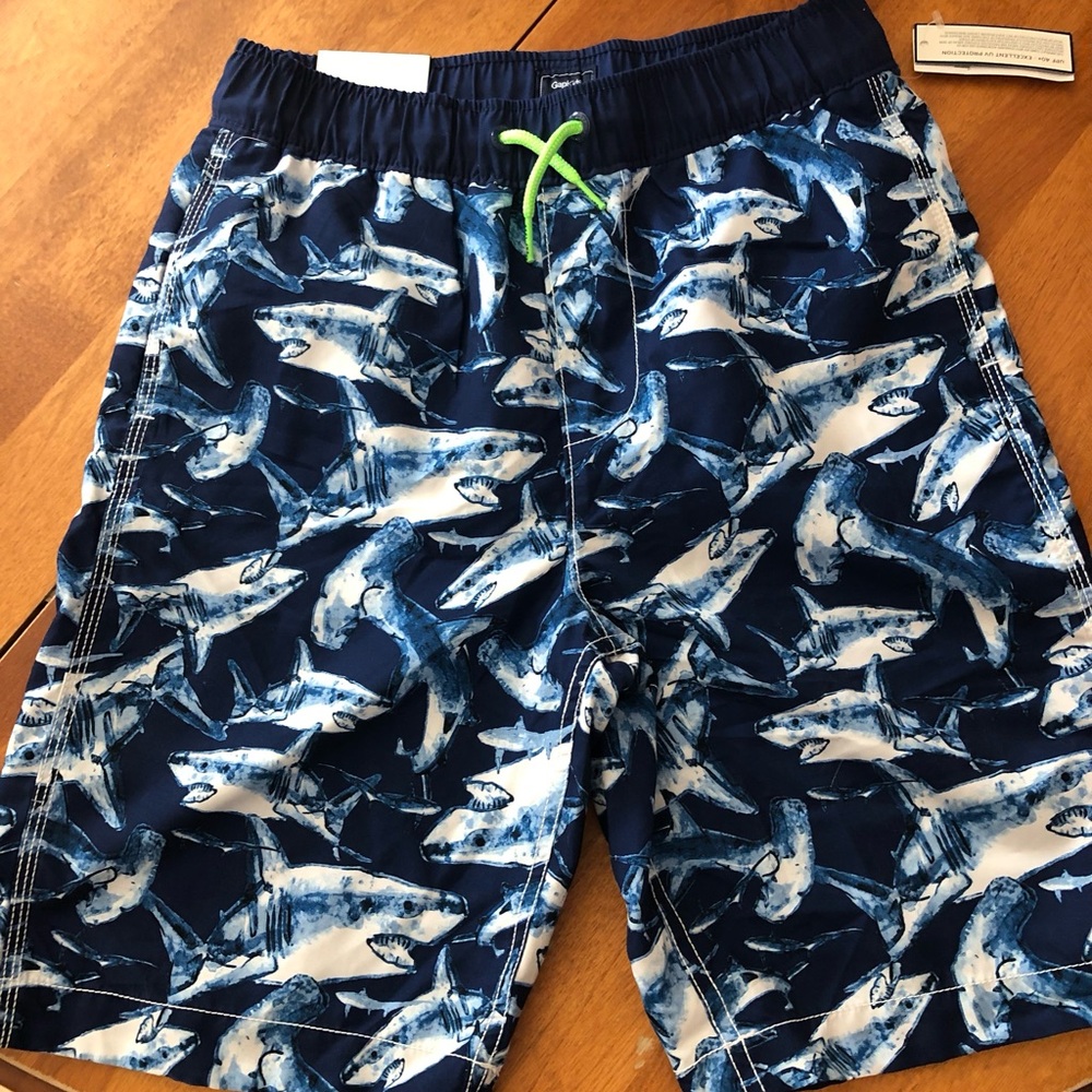 Boys Gap Bathing Trynks, XXL, Navy Blue Shark, NWT